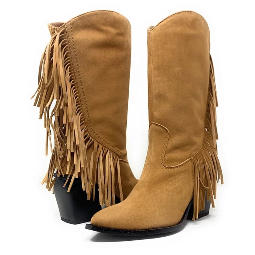 Boots Buckles Footwear | Gadea | Ven | Suede Camel