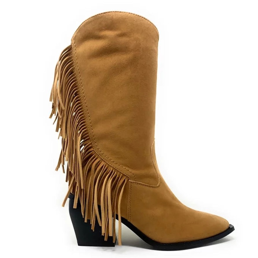 Boots Buckles Footwear | Gadea | Ven | Suede Camel