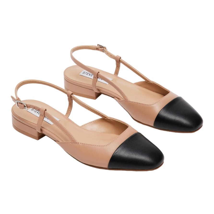 Flats Buckles Footwear | Steve Madden | Belinda | Leather Tan