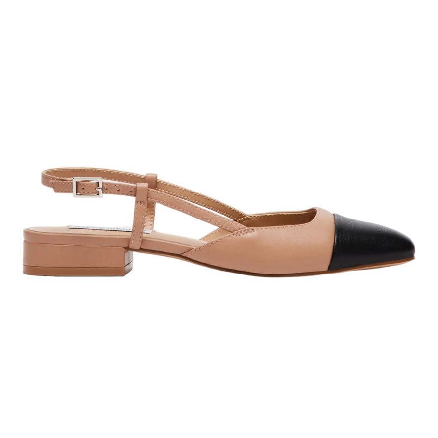 Flats Buckles Footwear | Steve Madden | Belinda | Leather Tan