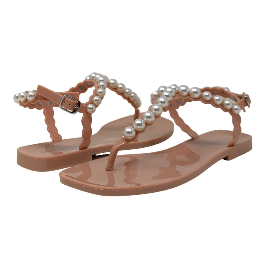 Sandals Buckles Footwear | Jeffrey Campbell | Pearlesque Nude