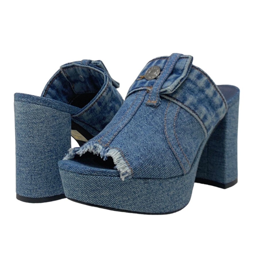 Heels Buckles Footwear | Jeffrey Campbell | Magda | Denim