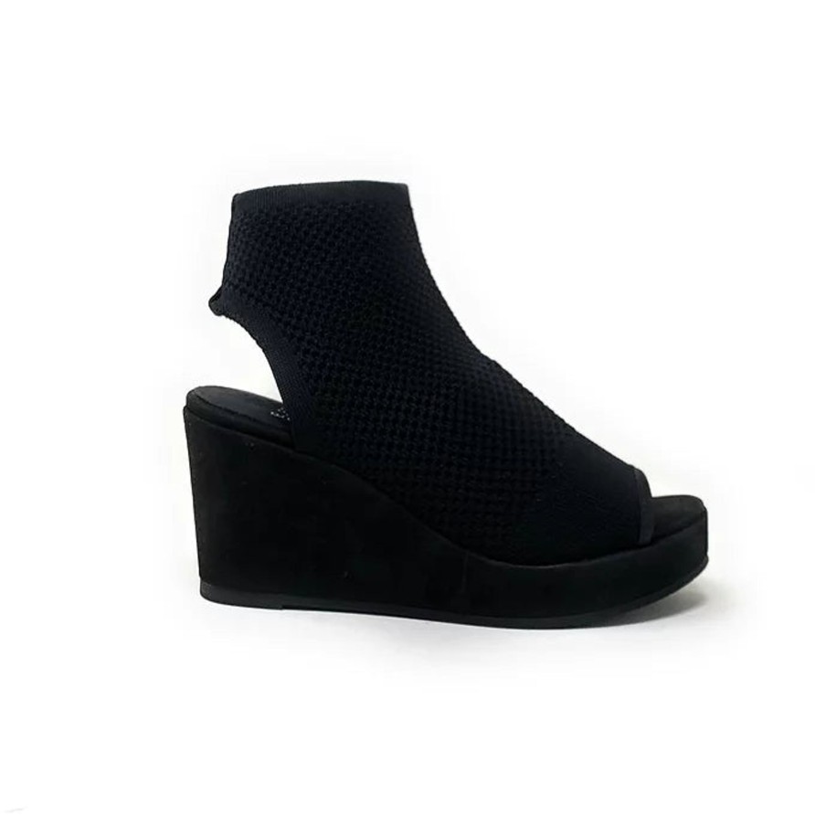 Sandals Buckles Footwear | Eileen Fisher | Warrick | Knit Black