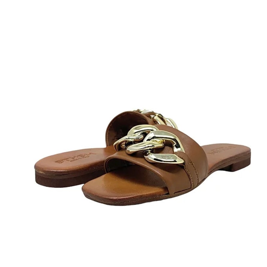 Sandals Buckles Footwear | Ethem | Beach | Leather Camel