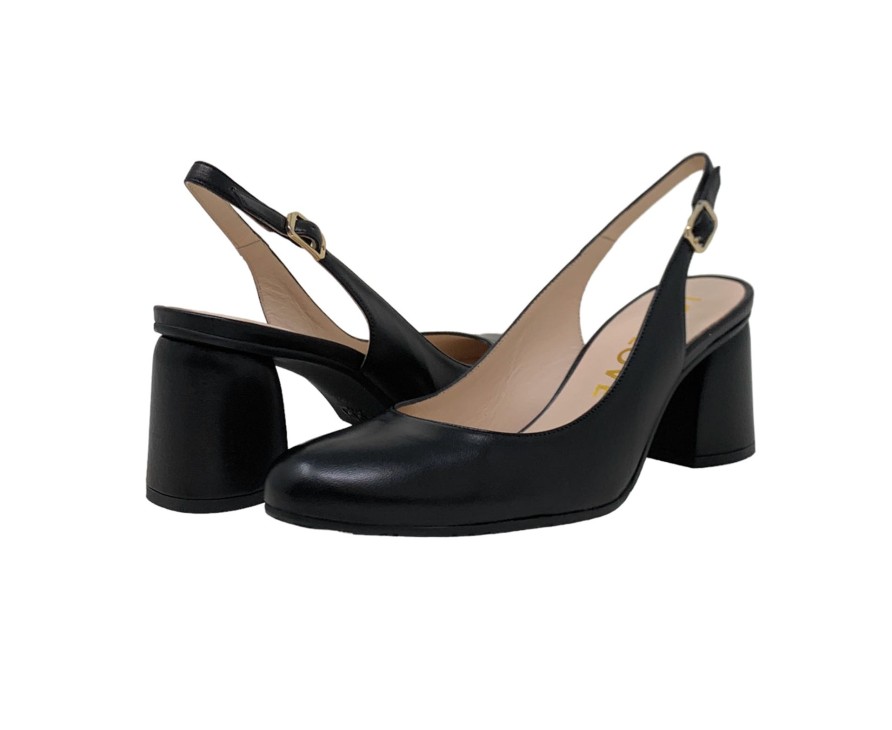 Heels Buckles Footwear | Lodi Love | Degree | Leather Black