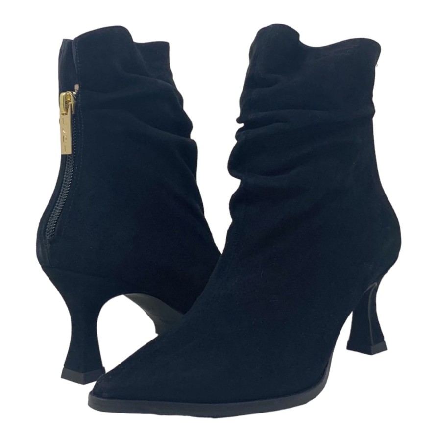 Booties Buckles Footwear | Lodi | Jalis | Black Suede