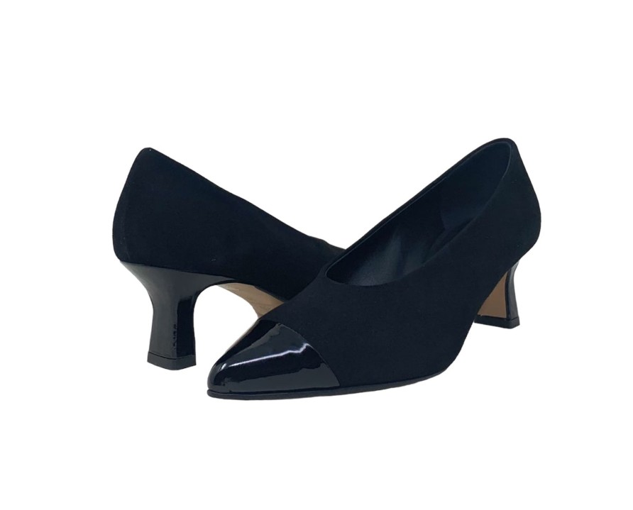 Heels Buckles Footwear | Cristina Millotti | Belinda | Black Suede