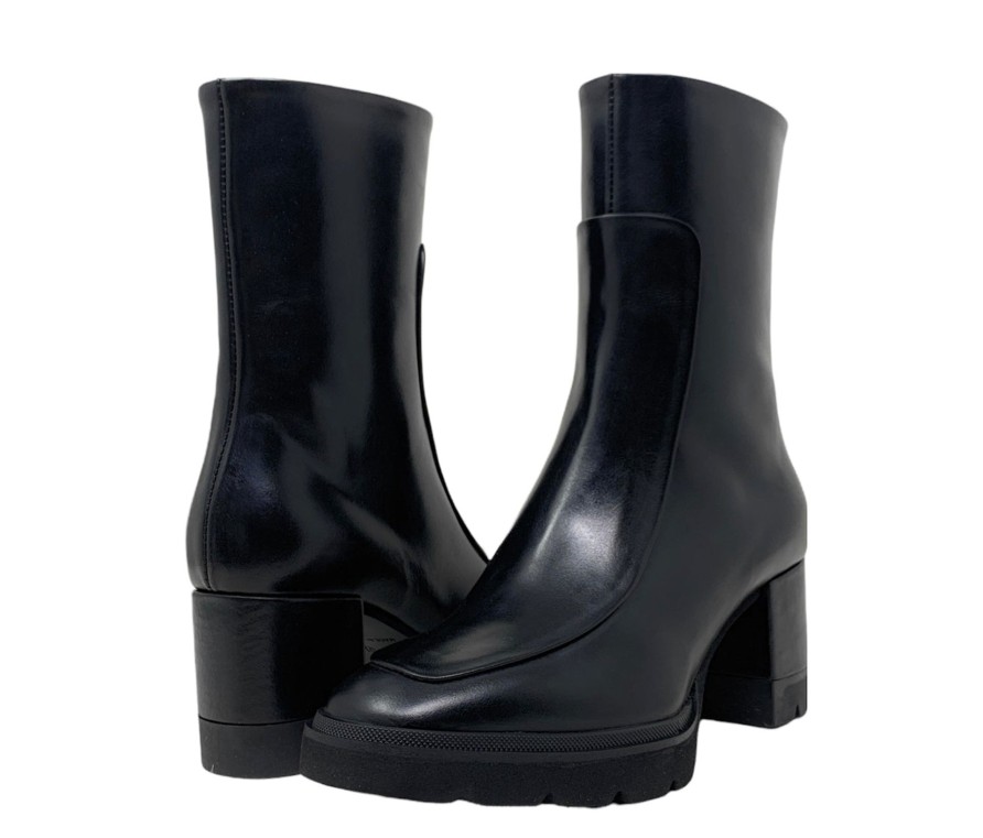 Booties Buckles Footwear | Homers | Sharon | Black Leather