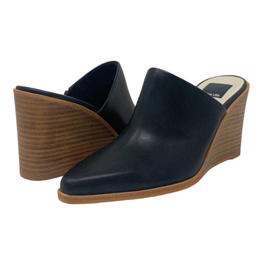 Mules Buckles Footwear | Dolce Vita | Beema | Black Leather