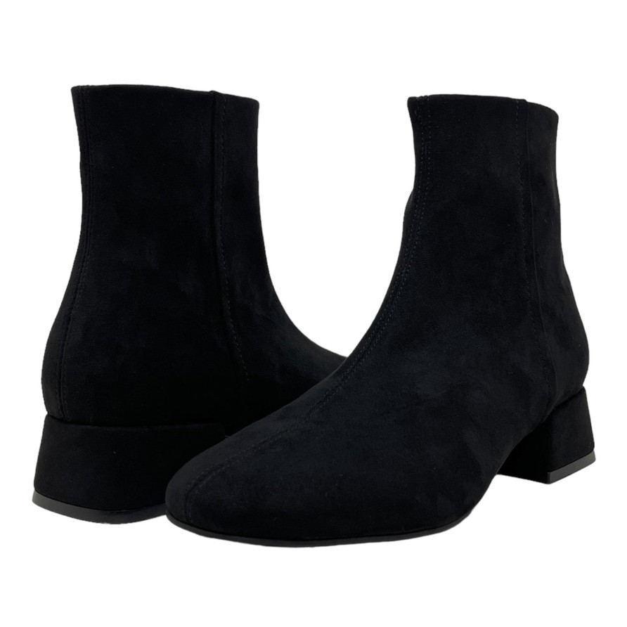 Booties Buckles Footwear | Buckles New York | Katie | Black Suede