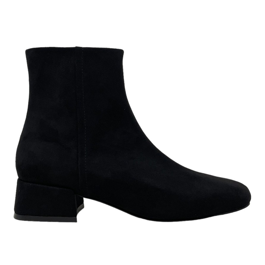 Booties Buckles Footwear | Buckles New York | Katie | Black Suede