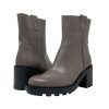 Booties Buckles Footwear | Ateliers | Tristan | Grey Leather