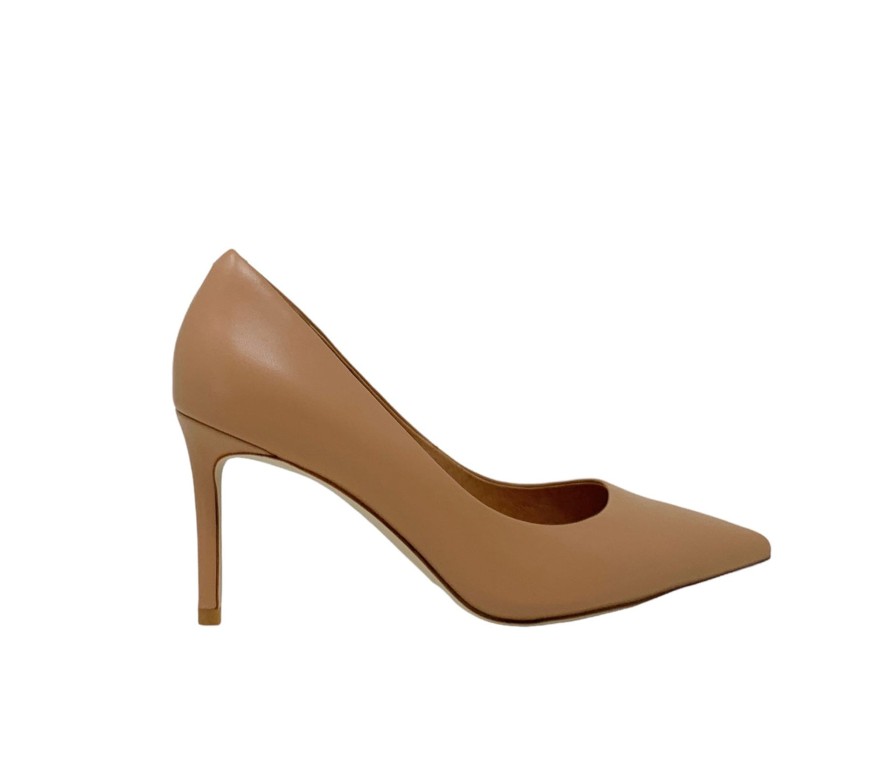 Heels Buckles Footwear | Buckles New York | Nikki | Leather Nude