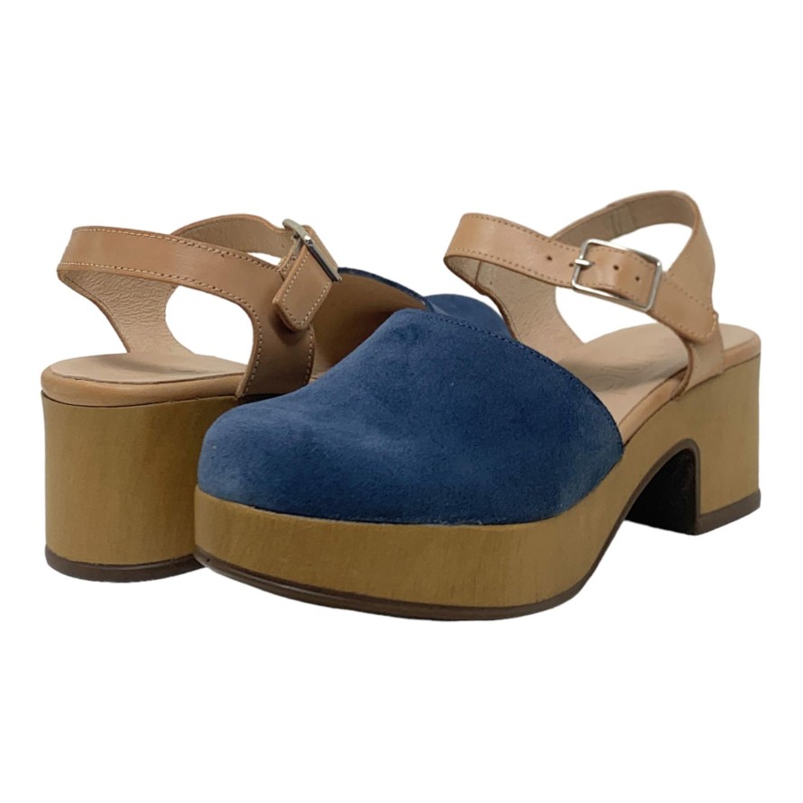 Heels Buckles Footwear | Wonders | Amsterdam | Suede Denim