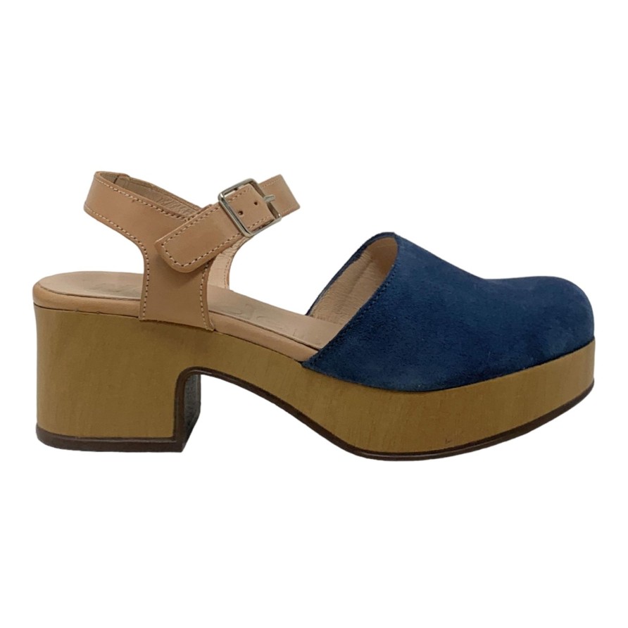 Heels Buckles Footwear | Wonders | Amsterdam | Suede Denim