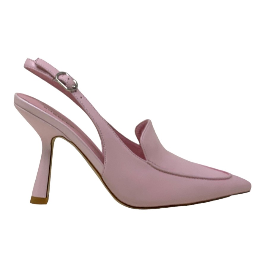 Heels Buckles Footwear | Buckles New York | Acclaim | Leather Light Pink