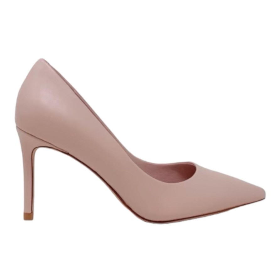 Heels Buckles Footwear | Buckles New York | Nikki | Leather Pink