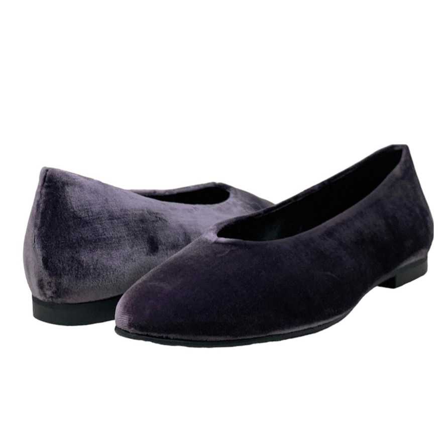 Flats Buckles Footwear | Lodi Love | Baza | Velvet Anthracite