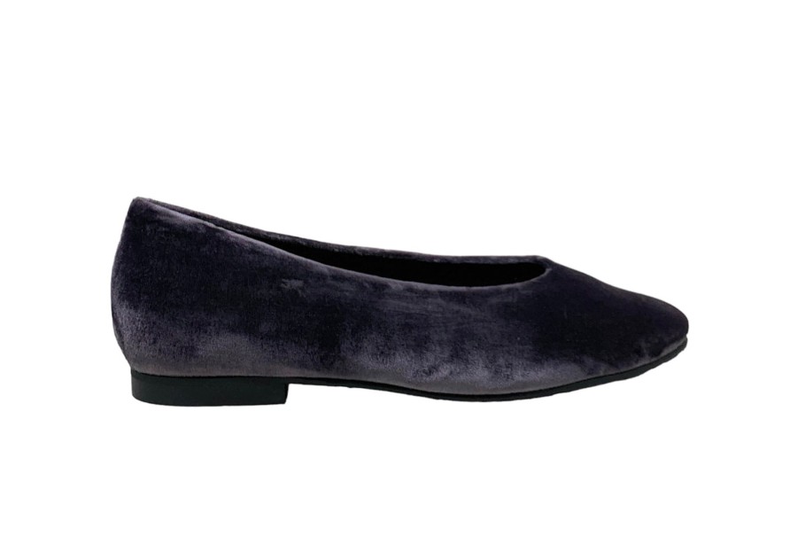 Flats Buckles Footwear | Lodi Love | Baza | Velvet Anthracite