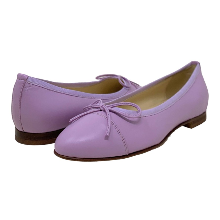 Flats Buckles Footwear | Buckles New York | Elizabeth | Leather Lilac