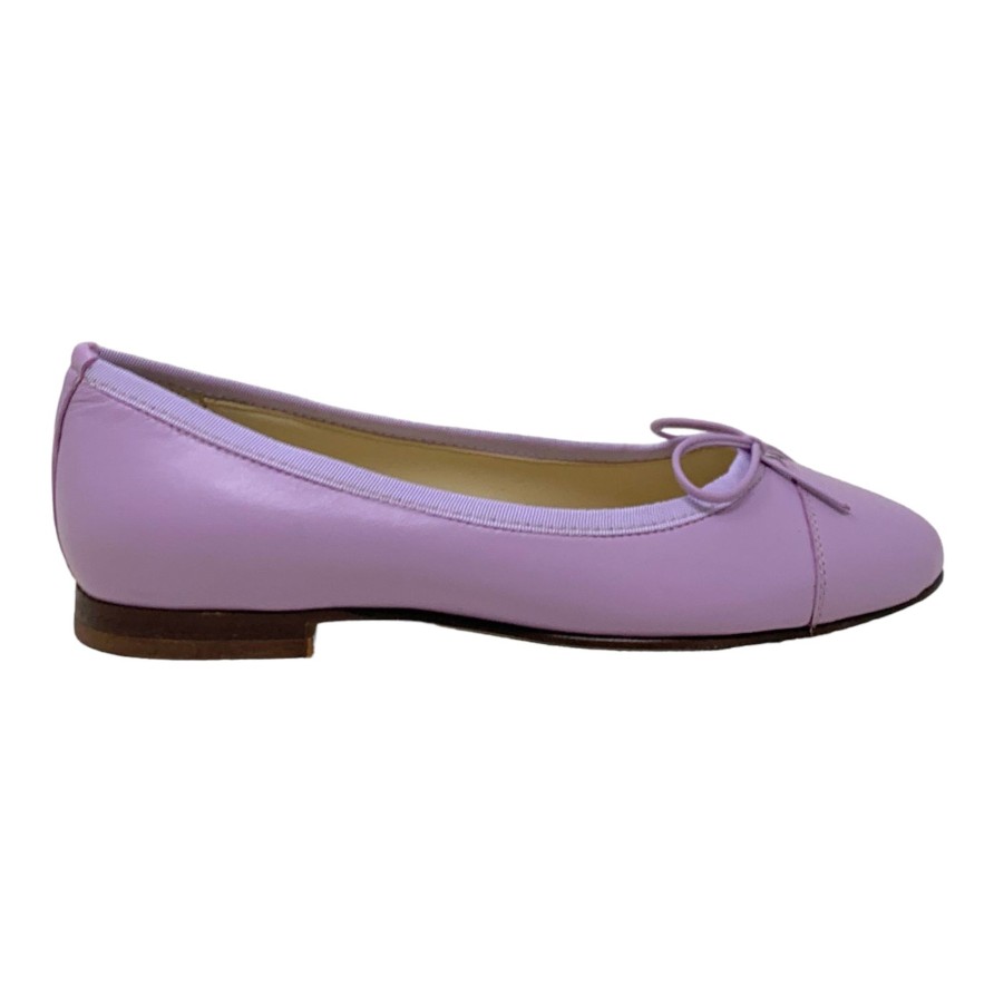 Flats Buckles Footwear | Buckles New York | Elizabeth | Leather Lilac