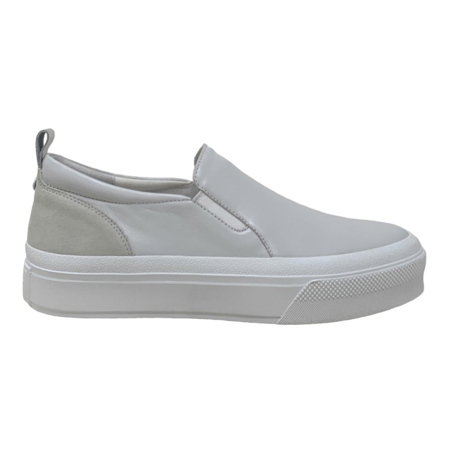 Sneakers Buckles Footwear | J Slides | Gia | White Leather