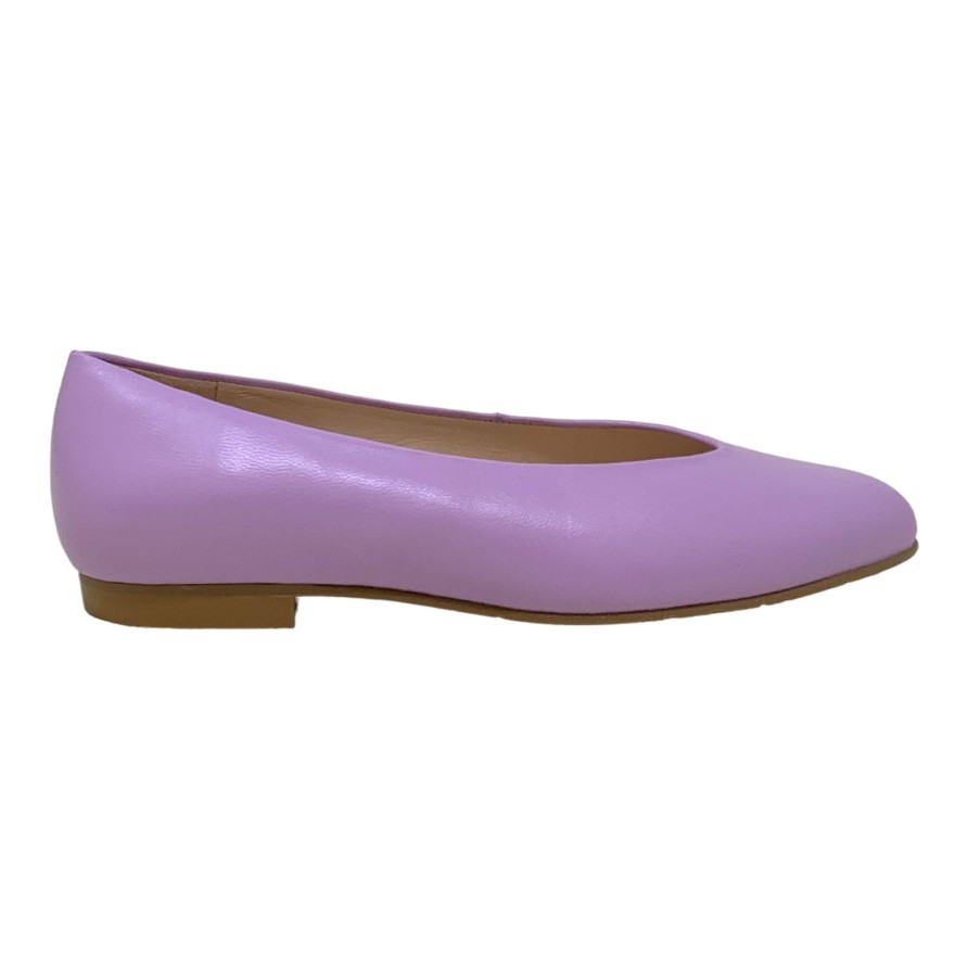 Flats Buckles Footwear | Lodi Love | Baza | Leather Lilac