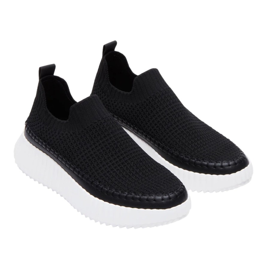 Sneakers Buckles Footwear | Steve Madden | Samarah | Knit Black