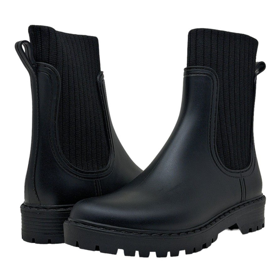 Booties Buckles Footwear | Chelsea Crew | Ray | Black